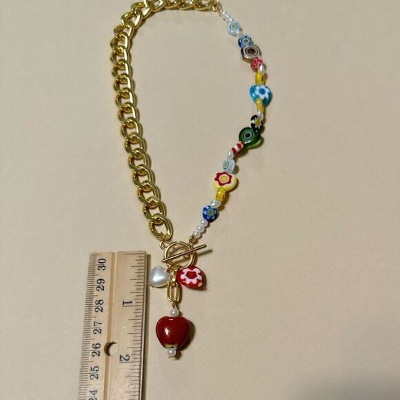 Boho beaded necklace N708 - Picture 4 of 4